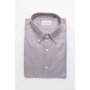 Robert Friedman Beige Cotton Men Men's Shirt